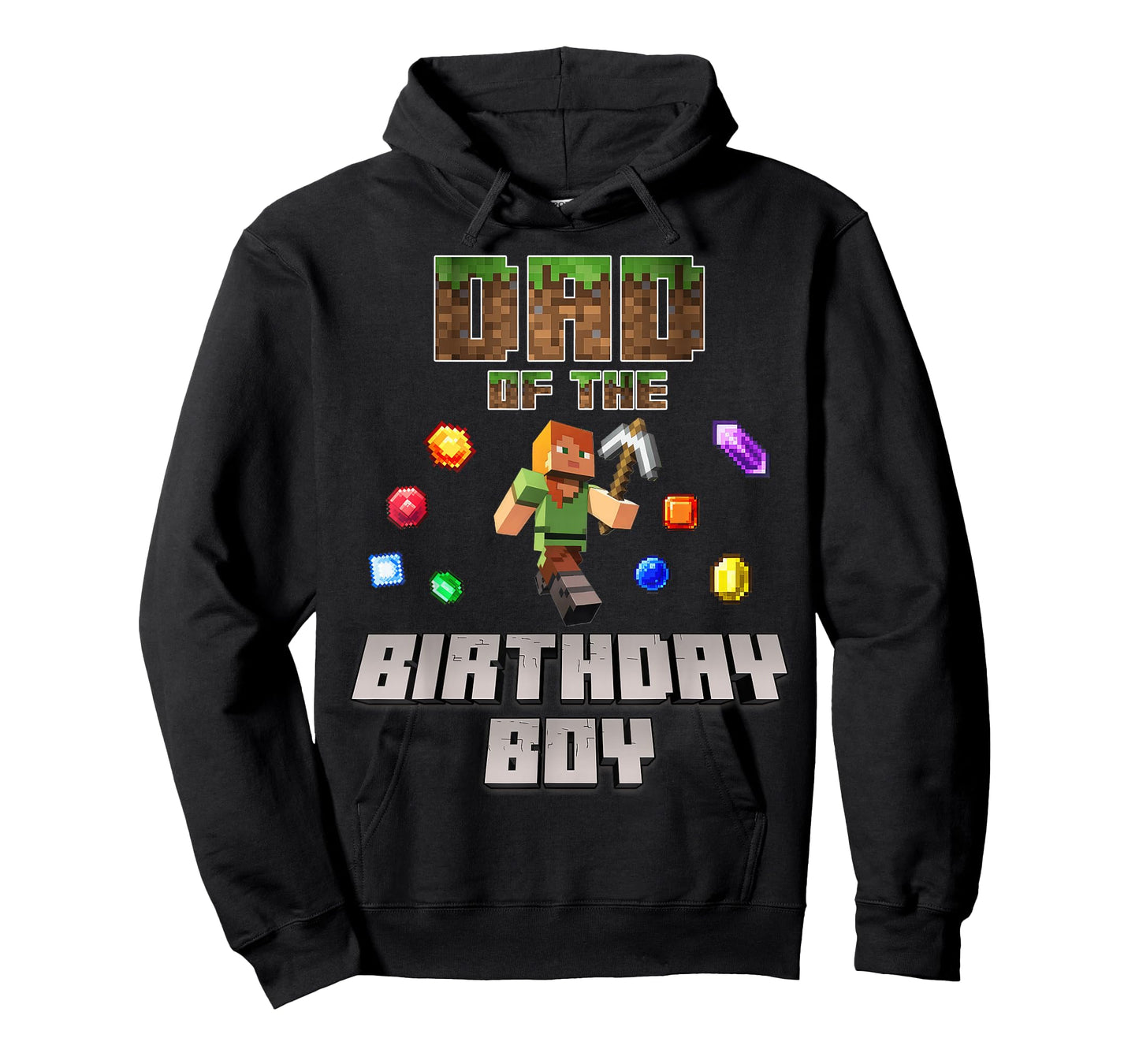 Dad Of The Birthday Boy Video Gamer Pixel Number T-Shirt
