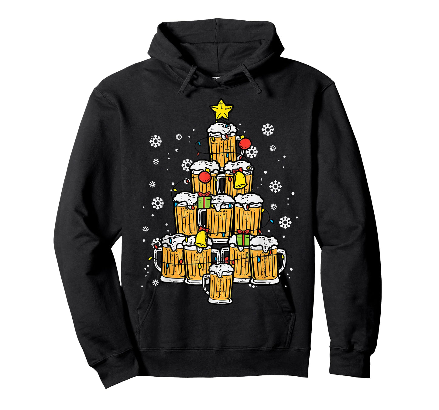 Beer Christmas Tree Xmas Brew Dad Men T-Shirt