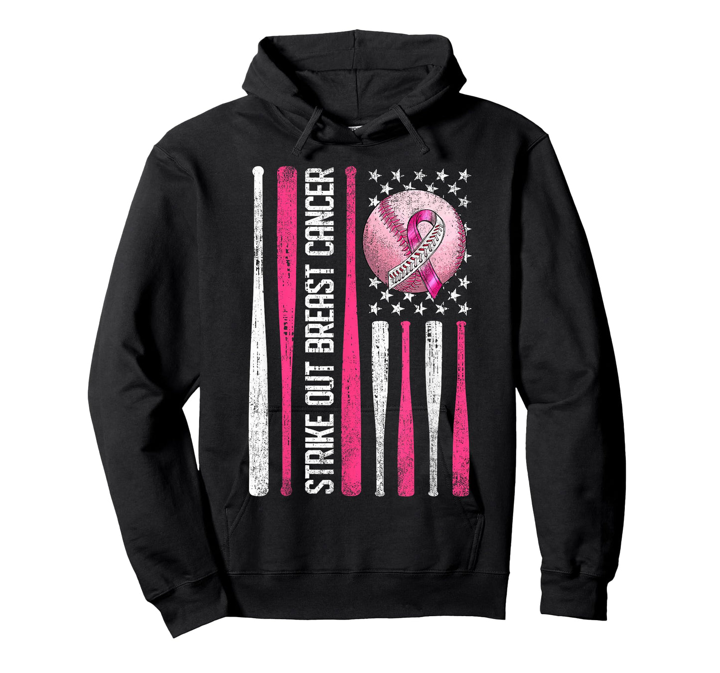 Strike Out Breast Cancer Baseball Fight Awareness Men Women T-Shirt