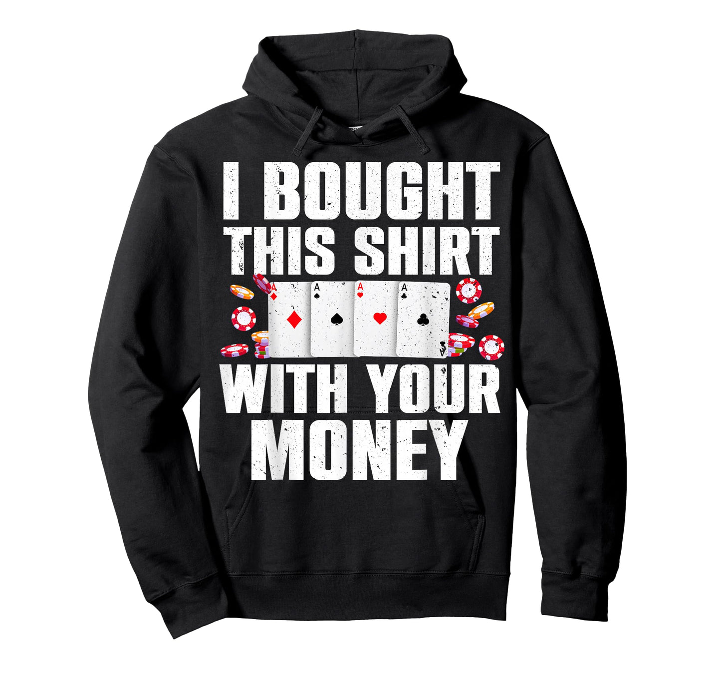 Funny Poker Art for Gambling Men Women Poker Player Gambler T-Shirt Small