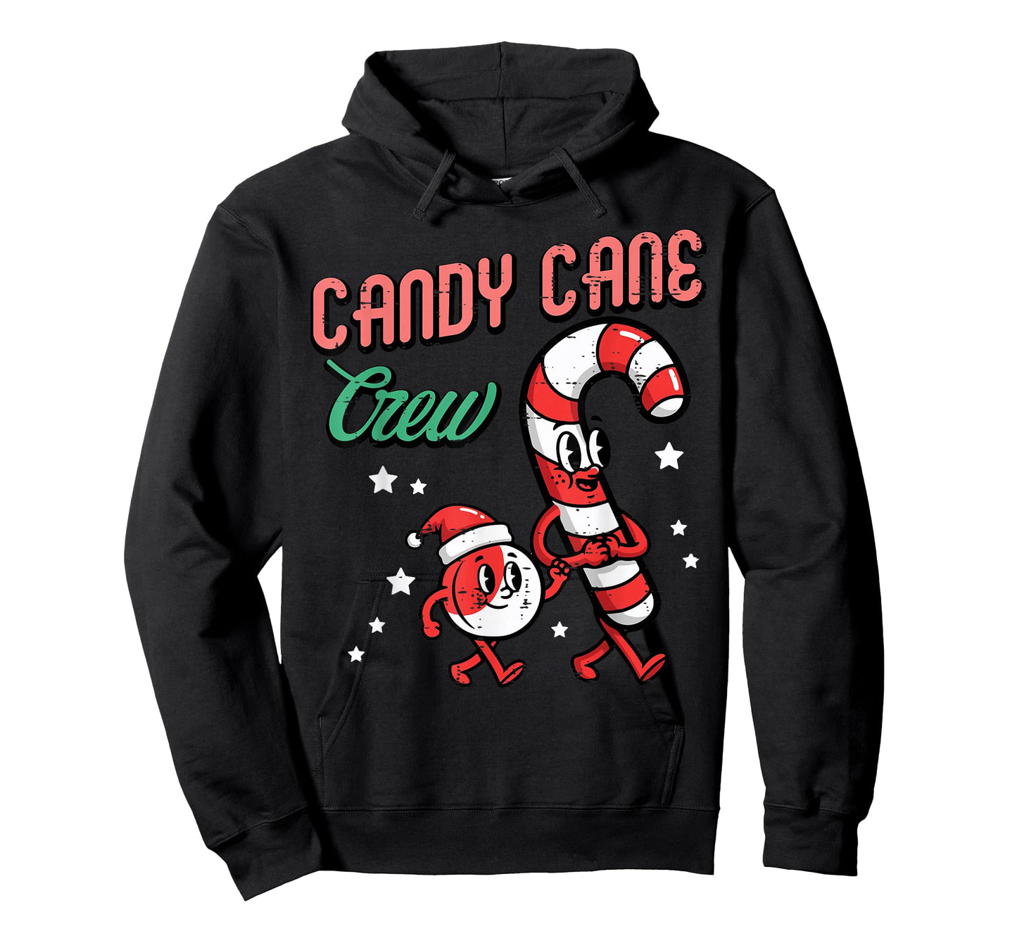 Christmas Candy Cane Crew Squad Xmas Matching Men Women Kids T-Shirt
