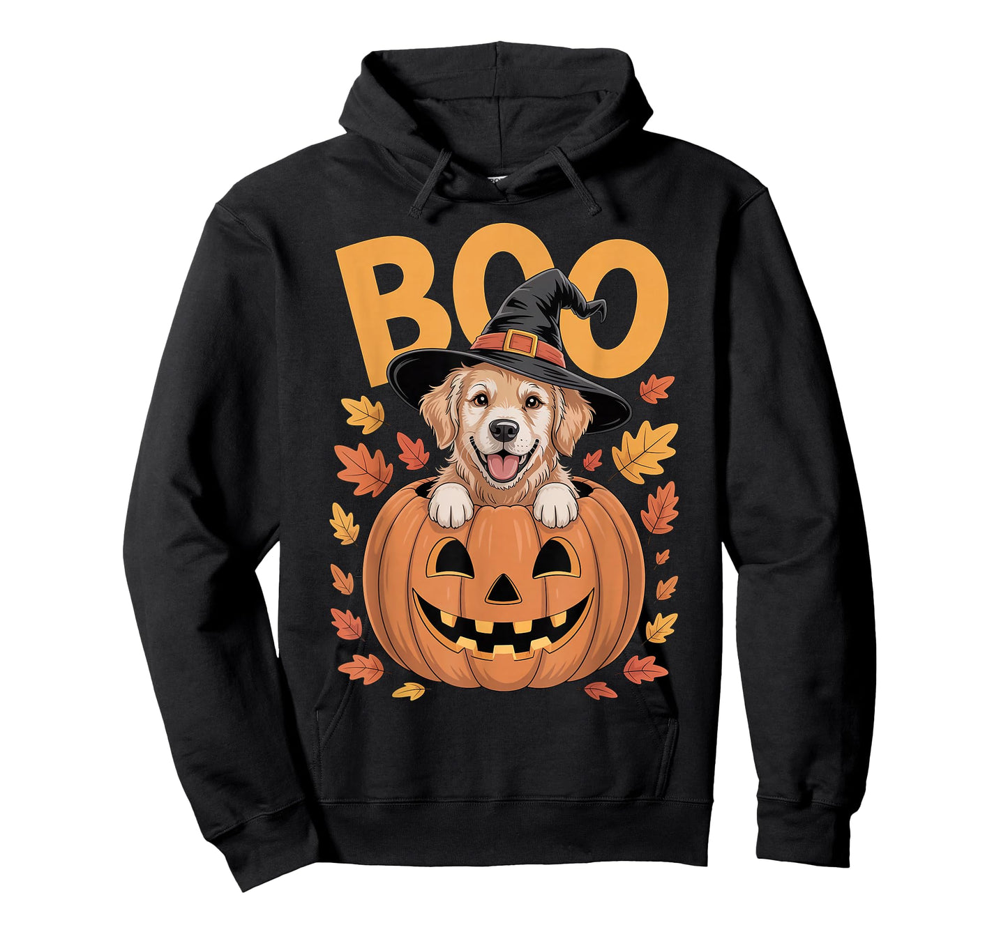 Golden Costume on Pumpkin Halloween Golden Retriever T-Shirt