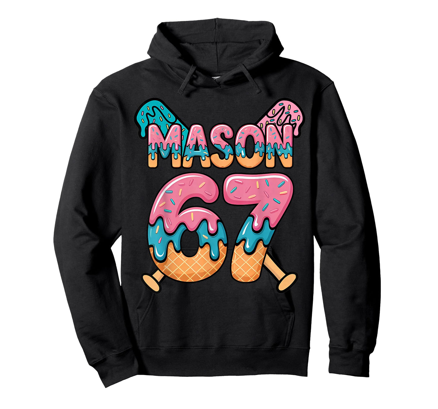 Six Seven Ice Cream Drip Sport 67 Fun Mason Meme T-Shirt