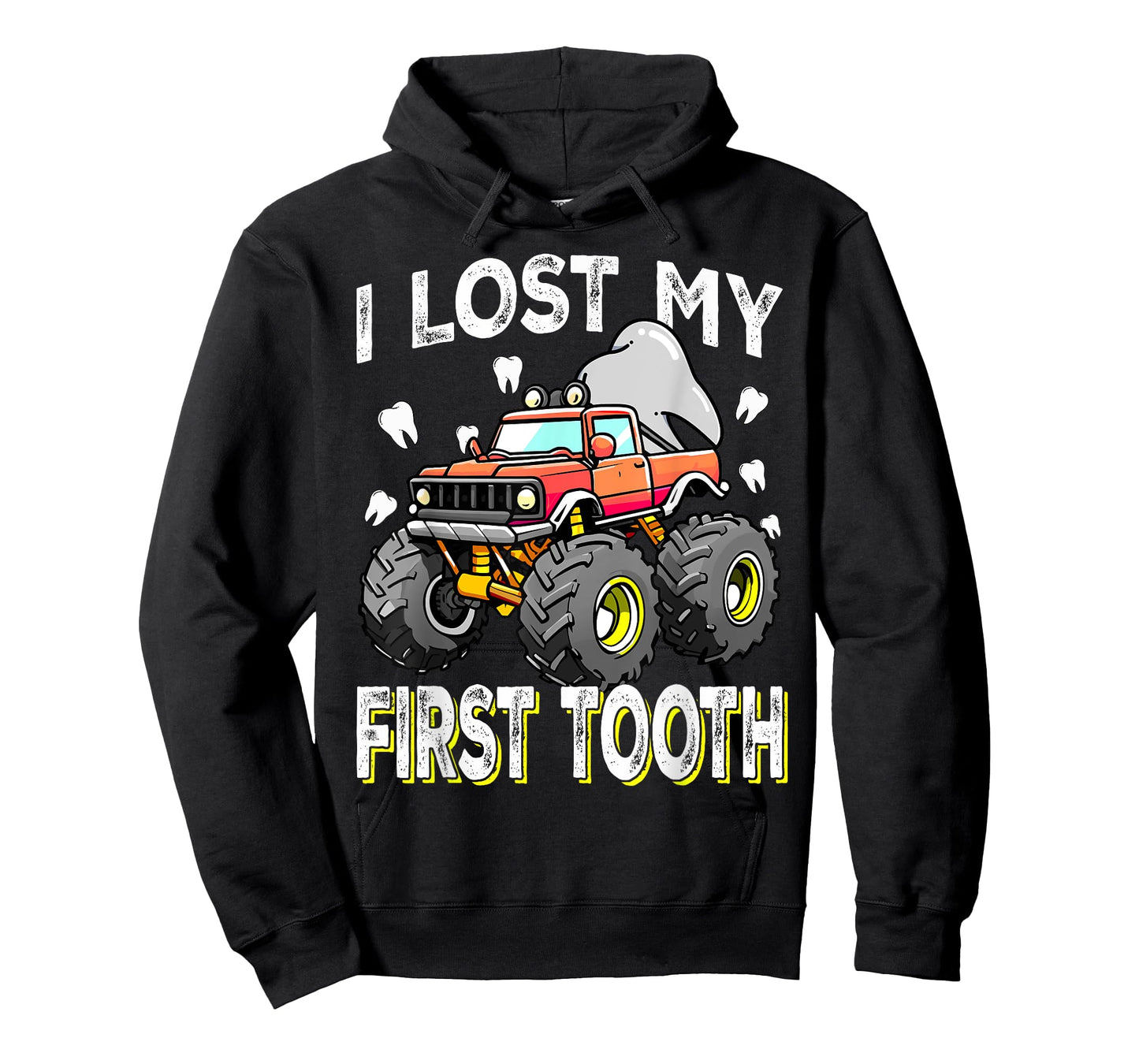Monster Truck Loading First Tooth for I Lost My First Tooth T-Shirt