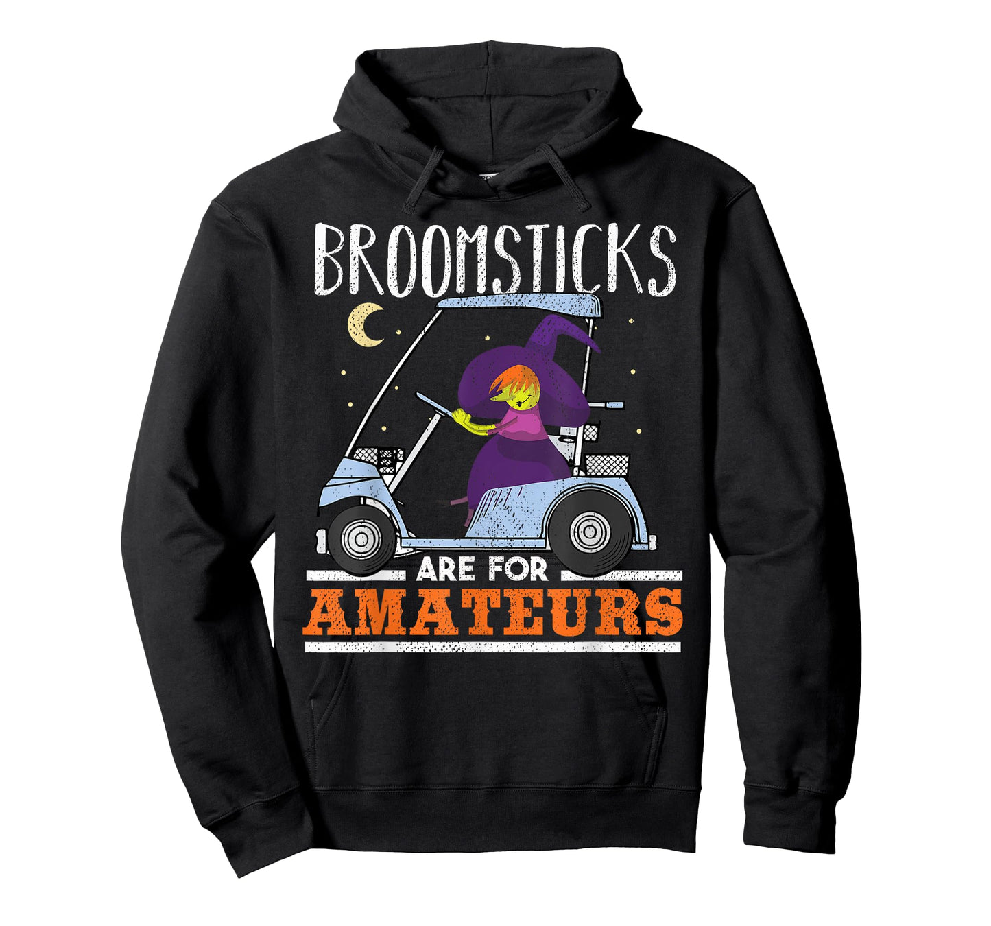 Witch Riding a Golf Cart Funny Halloween Shirt T-Shirt