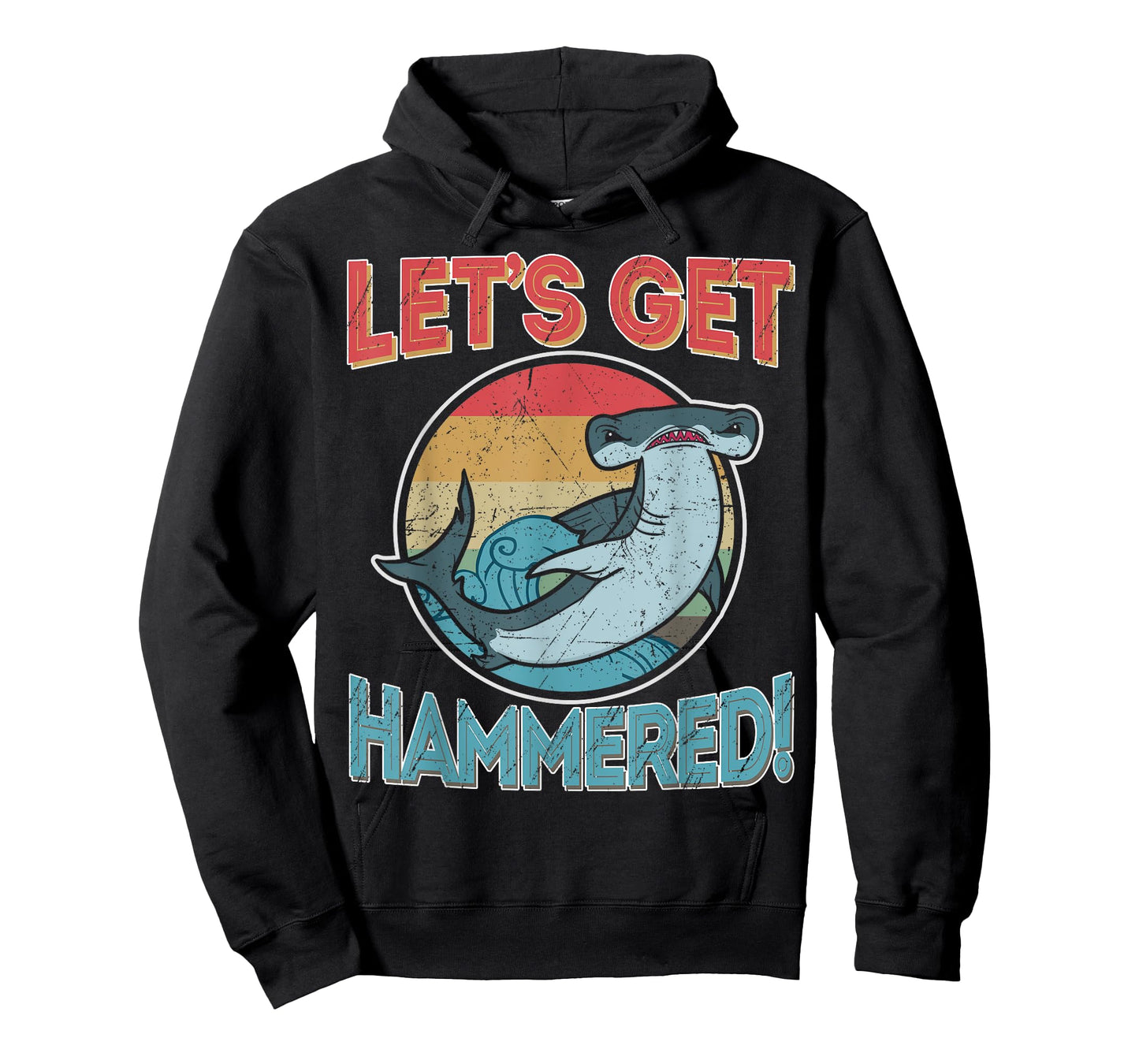 Hammerhead Funny Shark Gifts Shirts, Let's Get Hammered T-Shirt