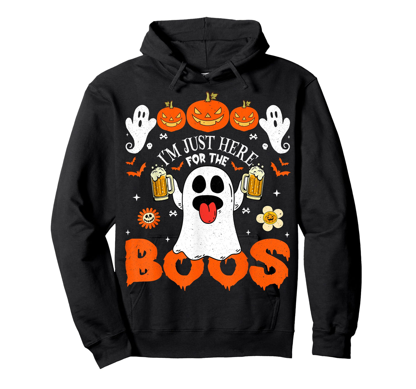 Funny Halloween Ghost Costume I'm Just Here for The Boos T-Shirt