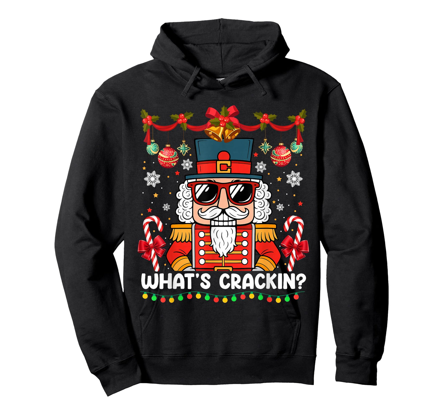 Nutcracker What's Crackin Funny Christmas Men Women Kids T-Shirt