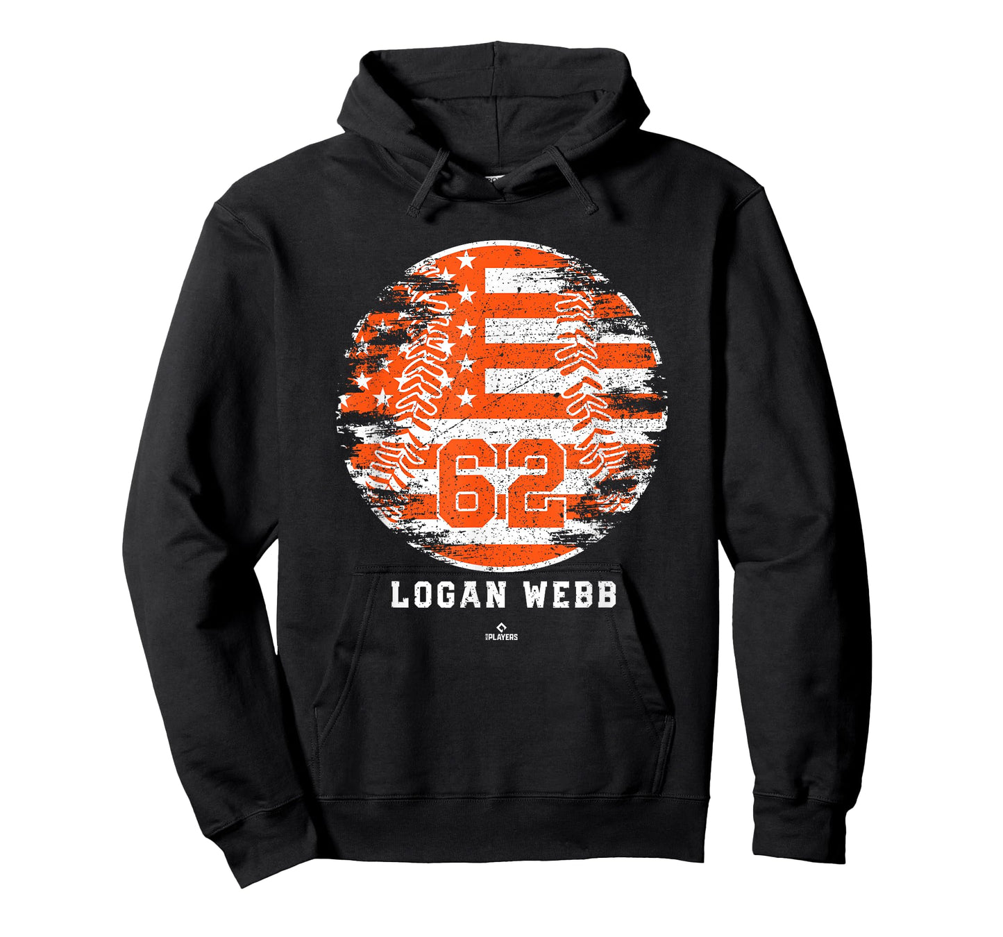 Vintage Baseball Flag Logan Webb San Francisco MLBPA T-Shirt