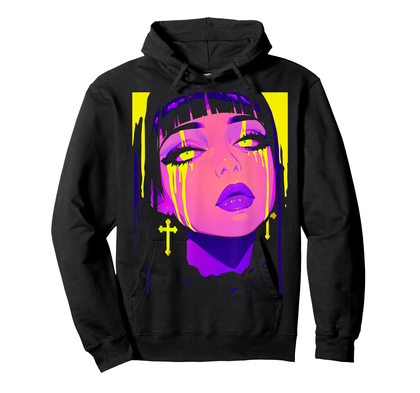 Cybergoth Cybercore Grunge Punk Goth Girl Alt Anime Manga T-Shirt