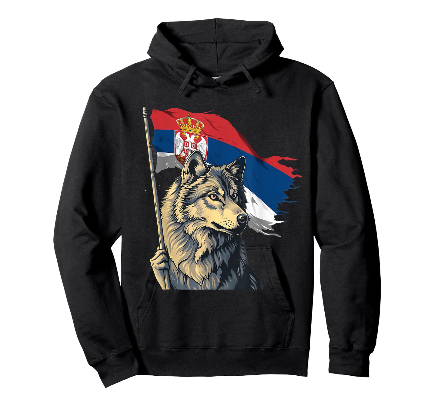 Serbia Wolf Serbian Flag Serbian Roots Srbija Serbian Pride T-Shirt