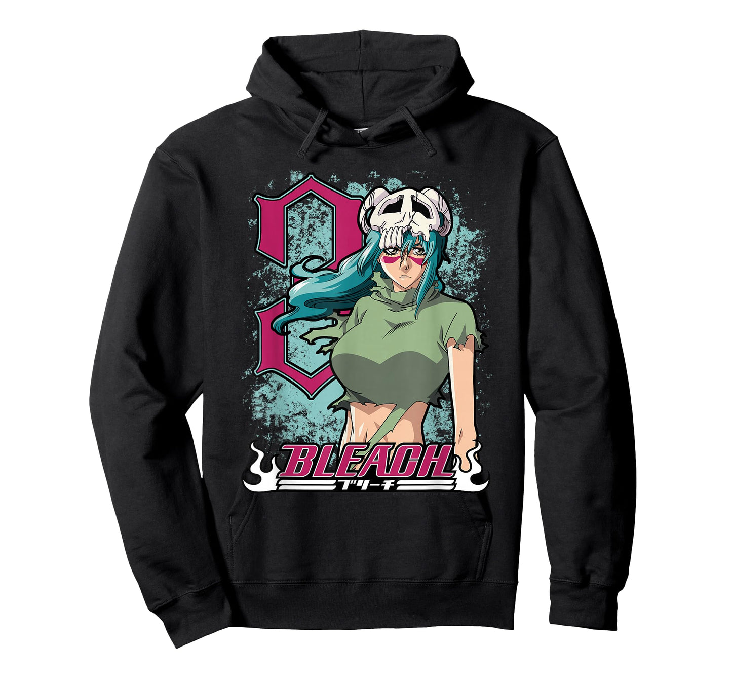 Bleach Neliel 3 with Splatter and Logo Anime T-Shirt