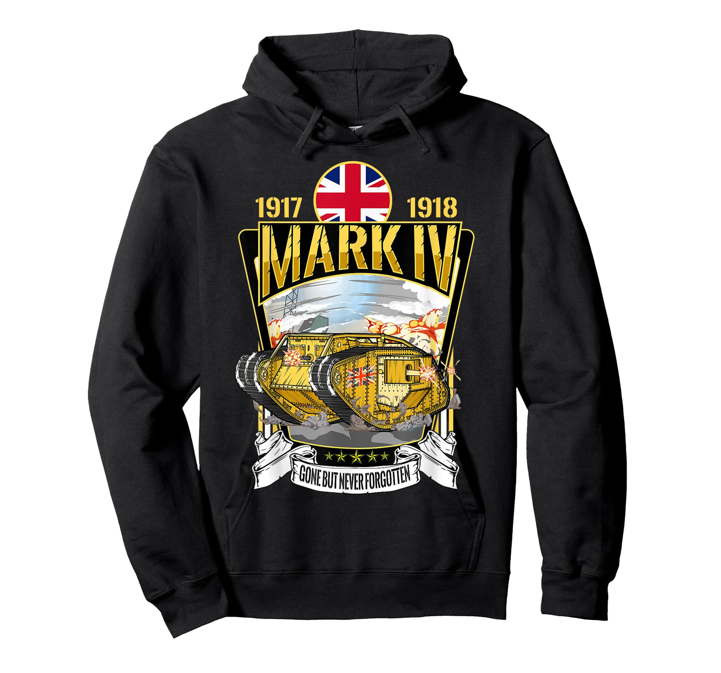 Vintage World War 1 British Tank Mark IV Male WW1 gift T-Shirt