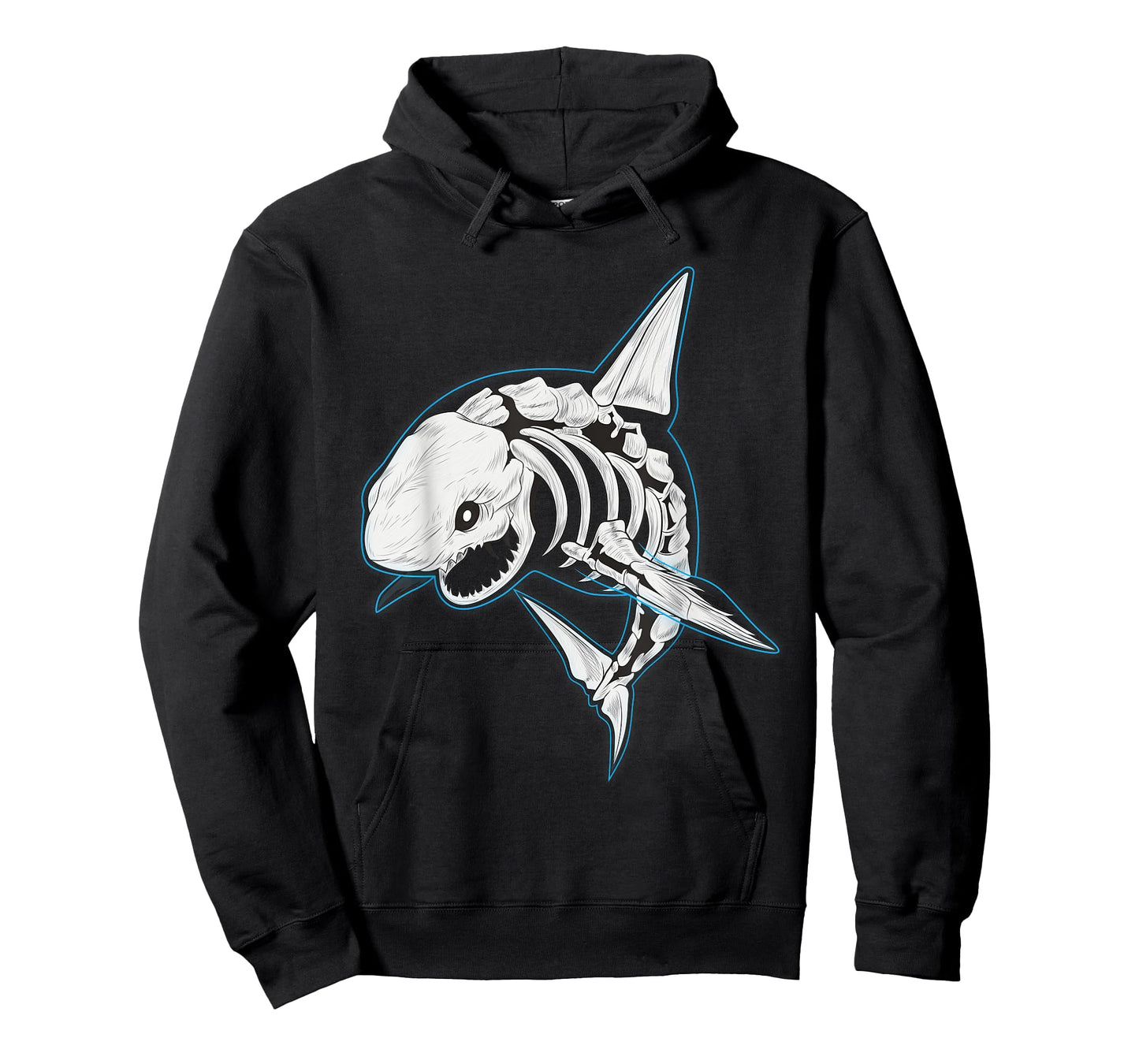 Shark Ghost Shirt Spooky Shark Halloween Costumes Skeleton T-Shirt