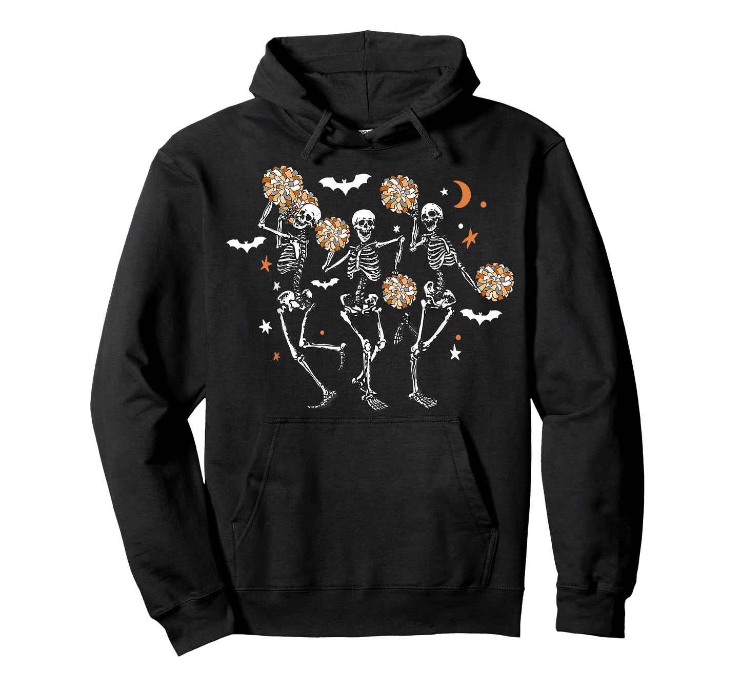 Skeleton Cheerleading Dancing Halloween Cheerleader Spooky T-Shirt