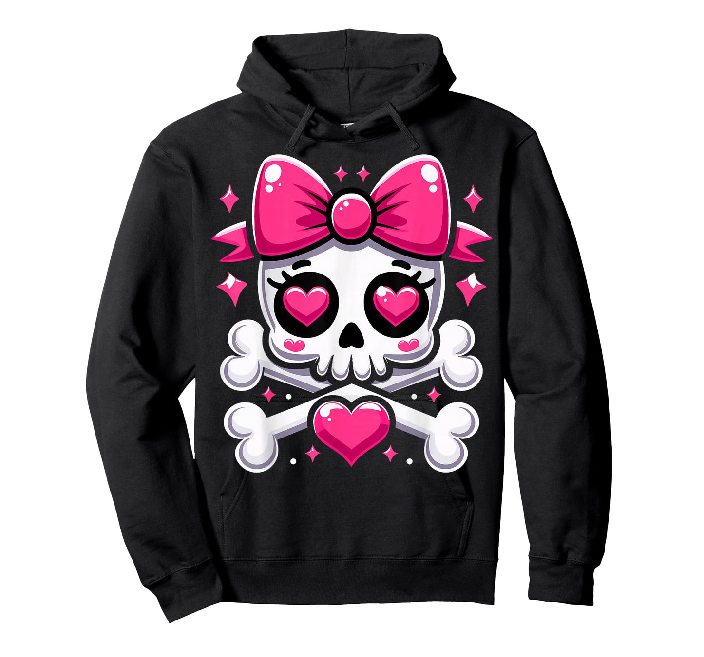 Skull with Bow Pink Girl Skull Halloween T-Shirt