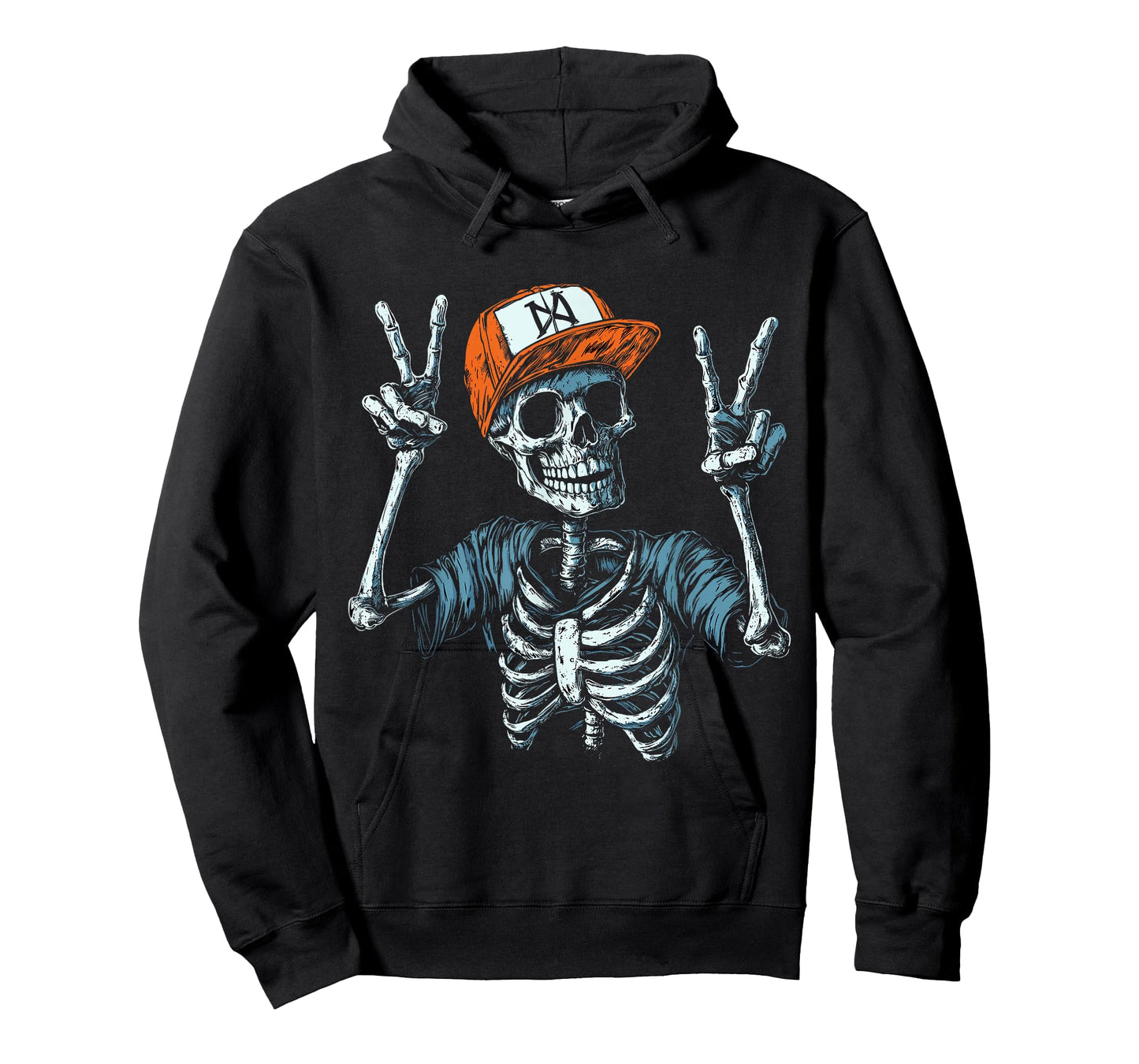 Skeleton Hand Peace Sign Bone T-Shirt