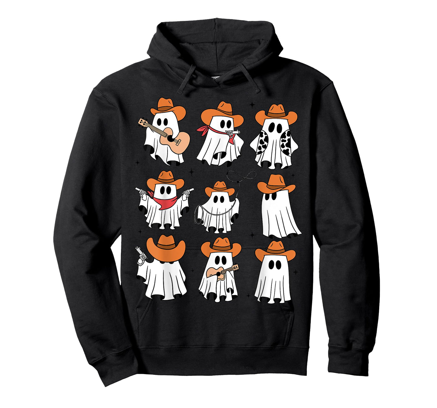 Funny Cowboys Ghost Western Halloween Howdy Rodeo Cute Ghoul T-Shirt