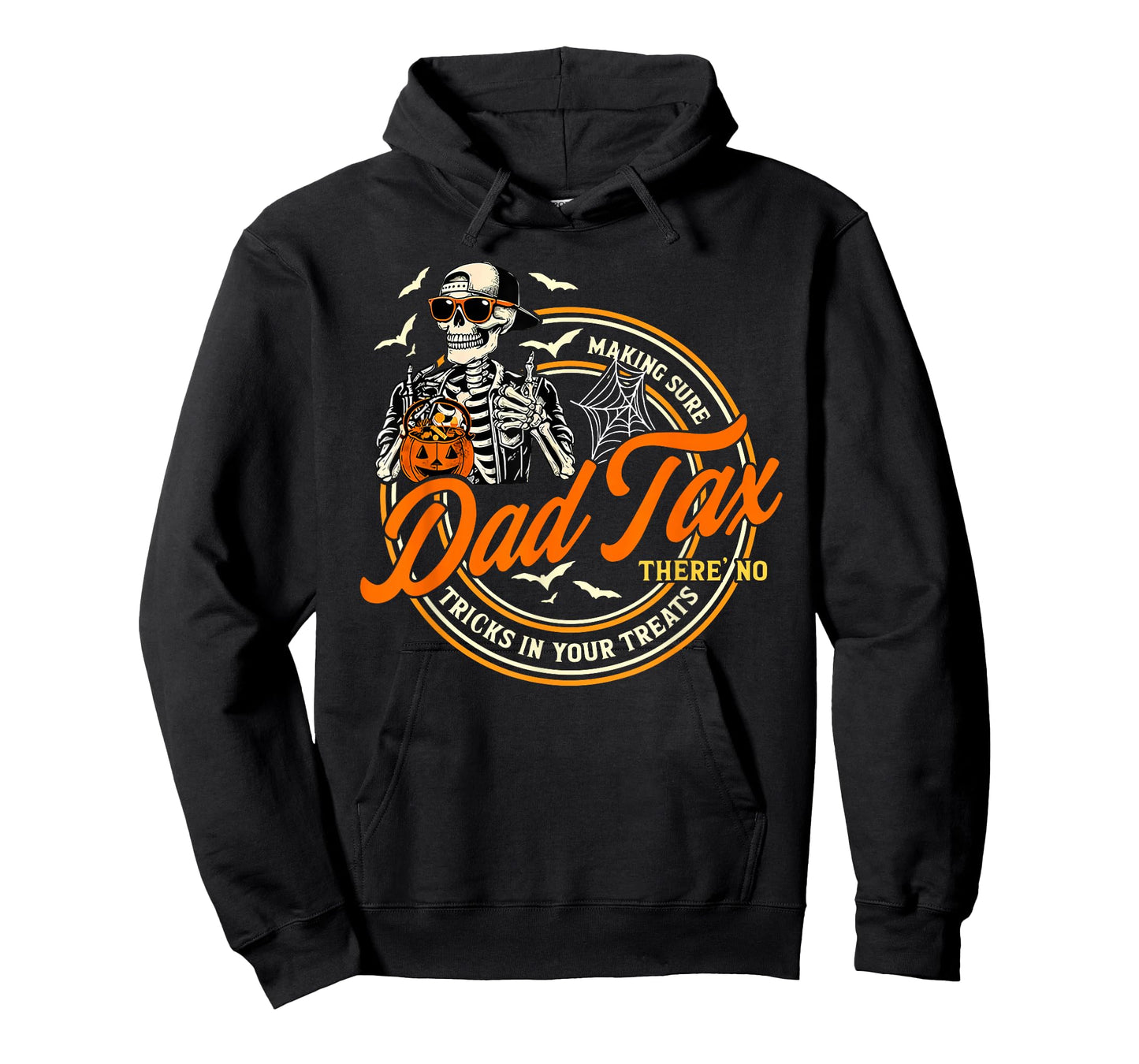Retro Dad Tax Skeleton Halloween Funny Trick or Treat T-Shirt