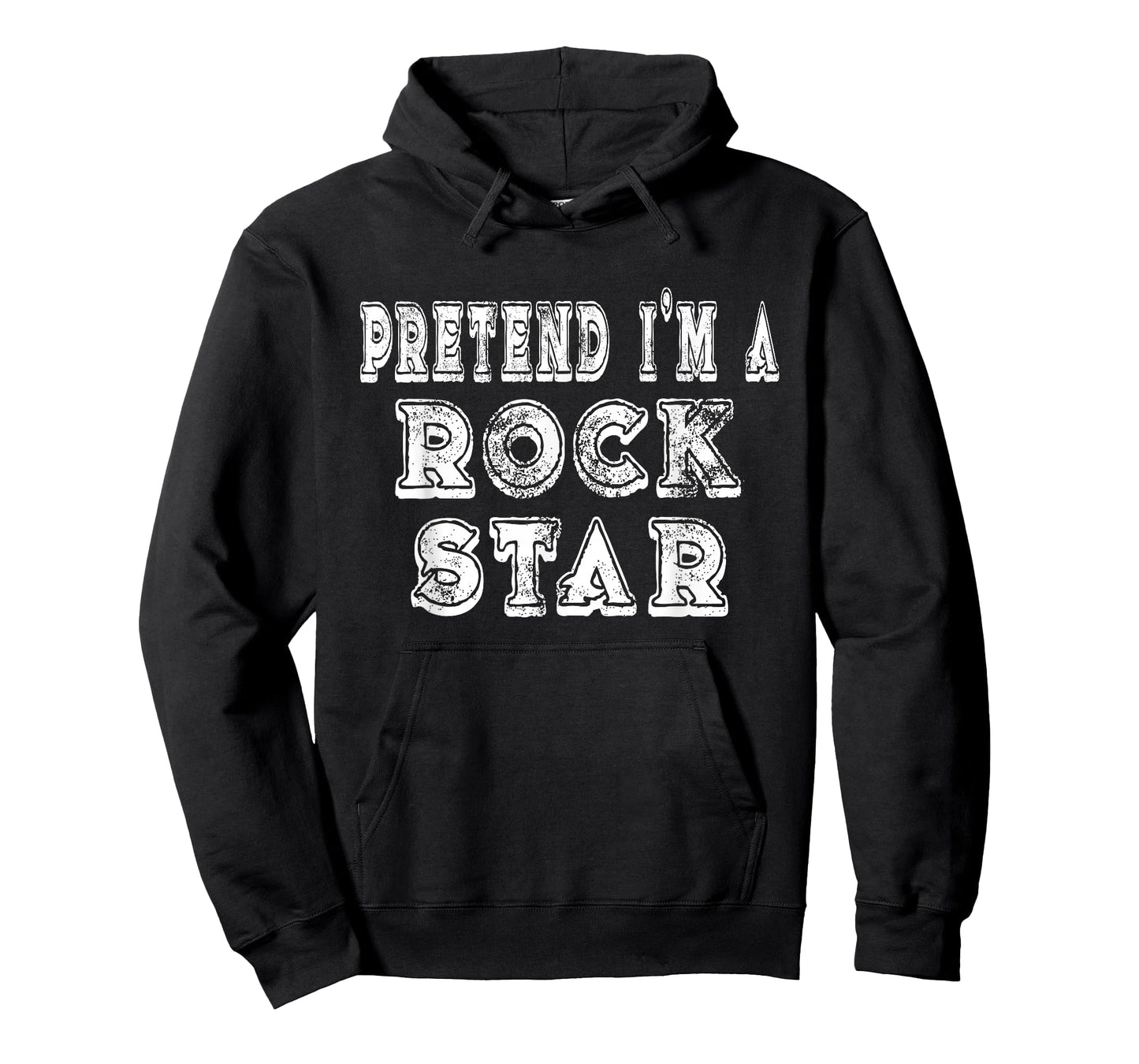 Lazy Pretend I'm A Rock Star Easy Funny Halloween Costume T-Shirt