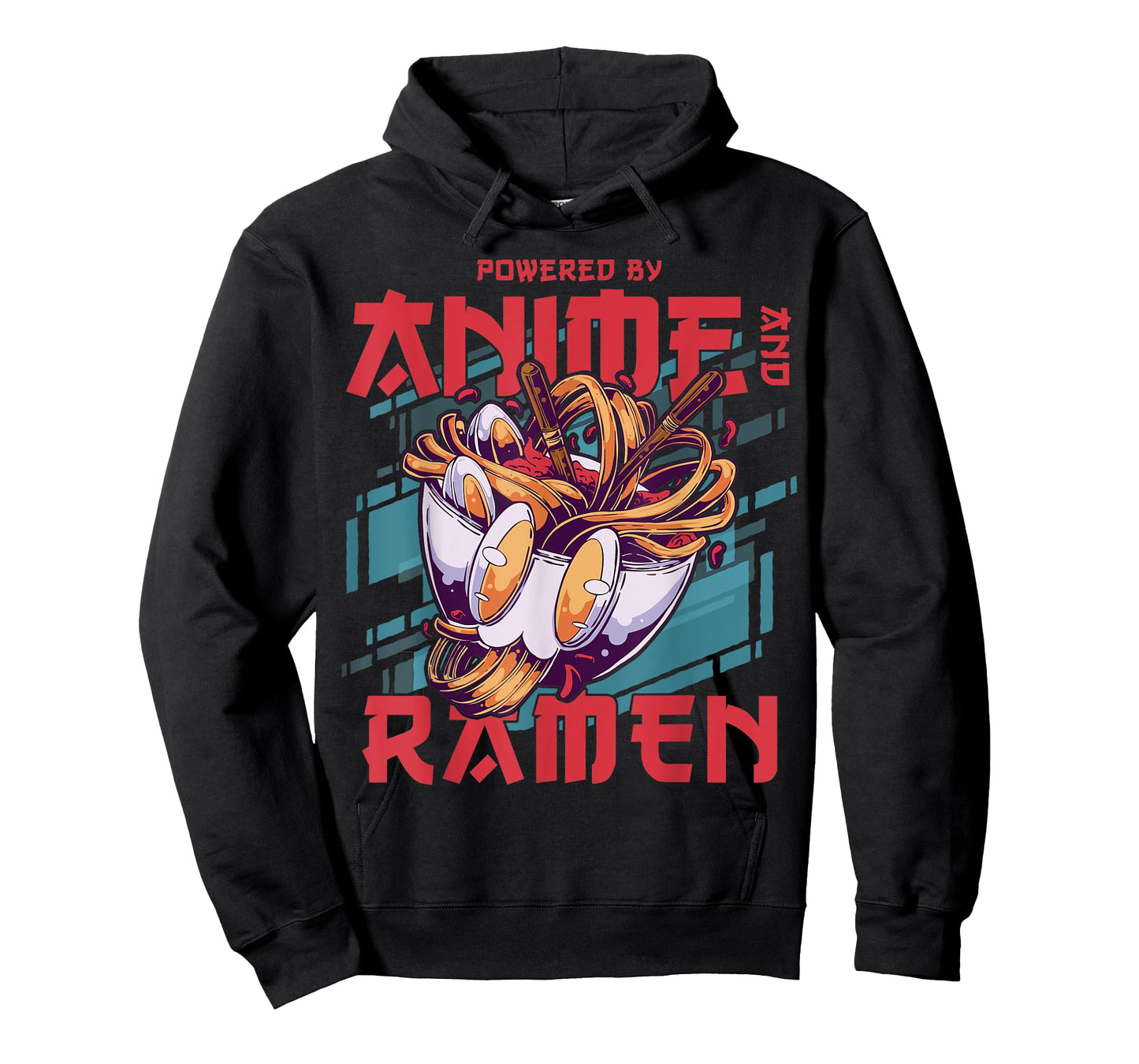 Powered by Anime and Ramen - Anime T-Shirt