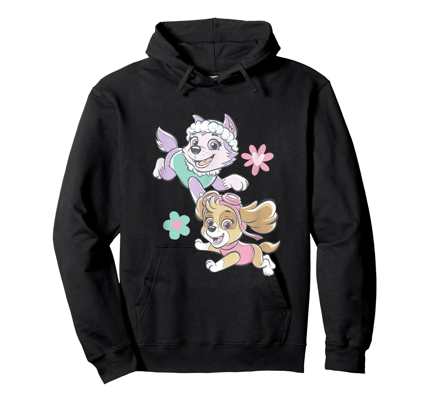 Paw Patrol Skye and Everest Pastel Floral Duo T-Shirt