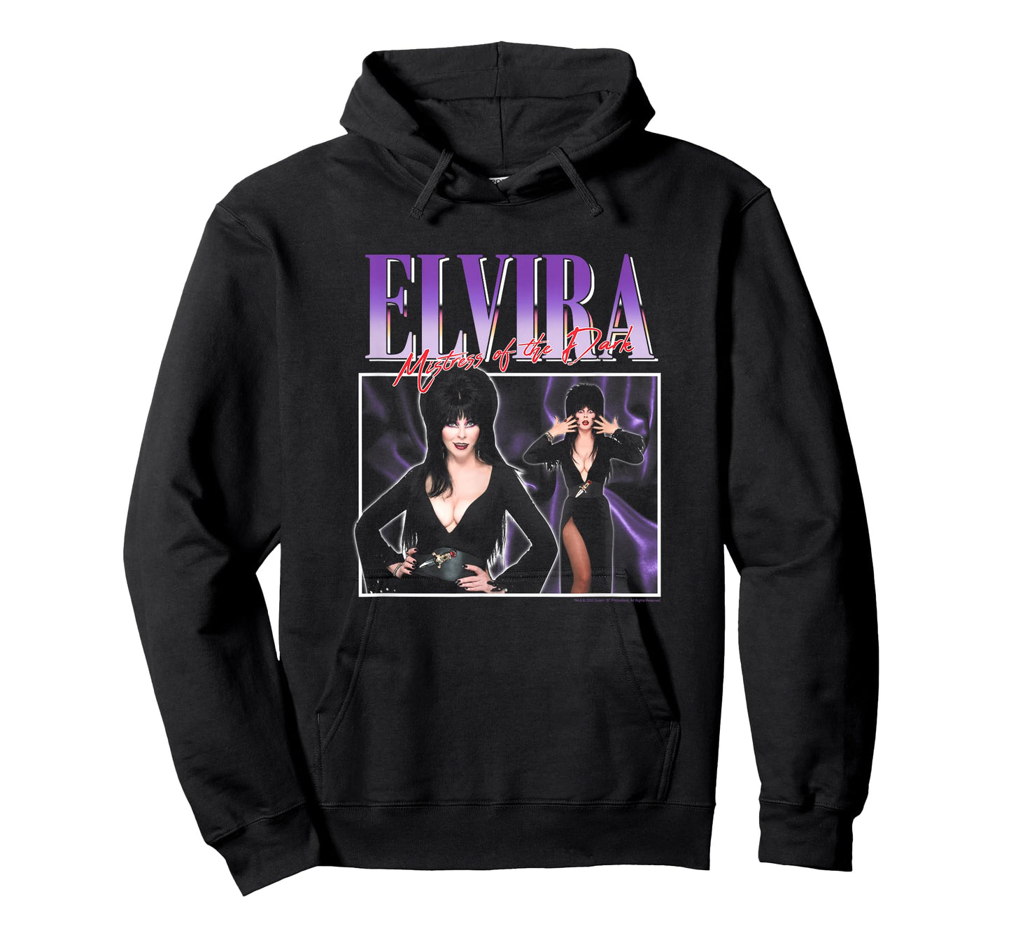 Elvira, Mistress of The Dark Purple 90's Horror T-Shirt