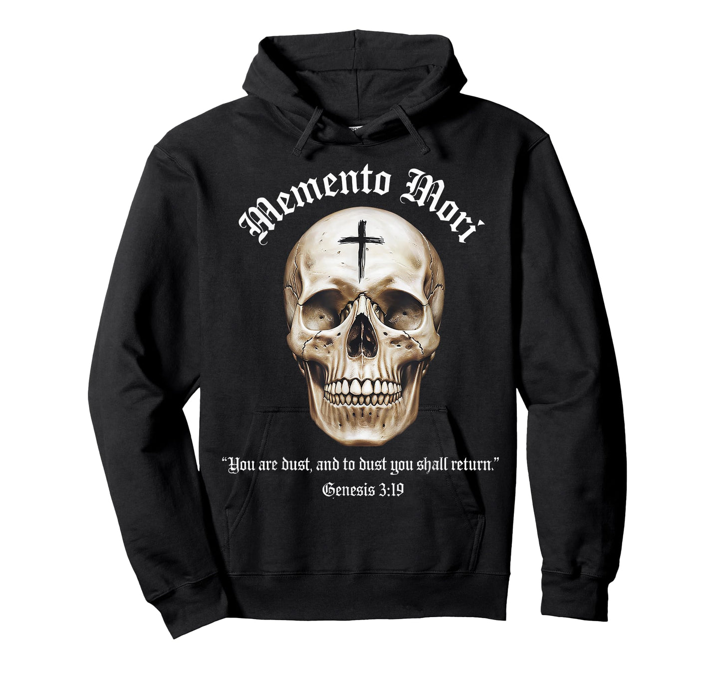 Catholic Crucifix Traditional Latin Mass Skull Memento Mori T-Shirt