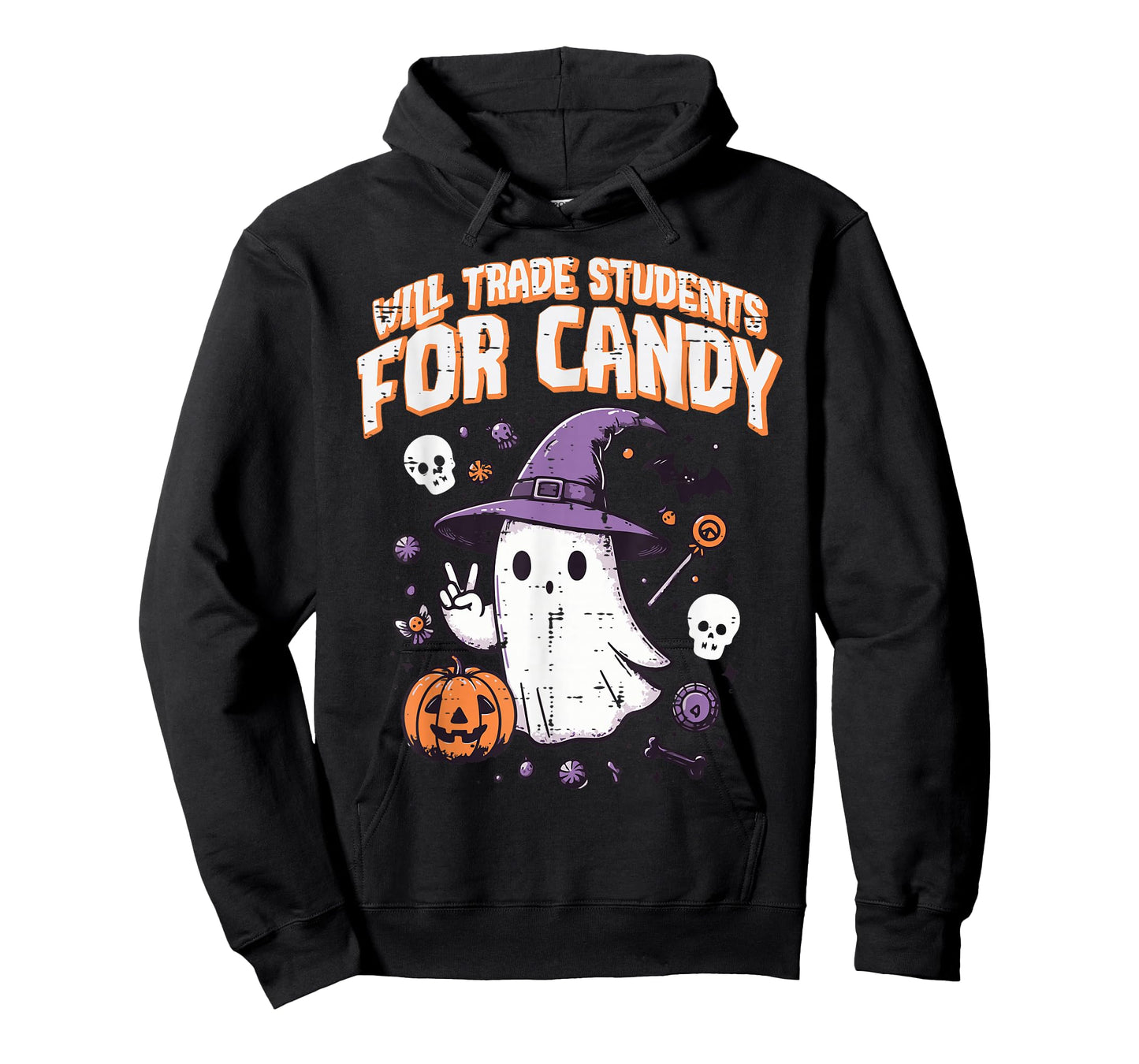 Halloween Teacher Trade Students for Candy Costume Women T-Shirt