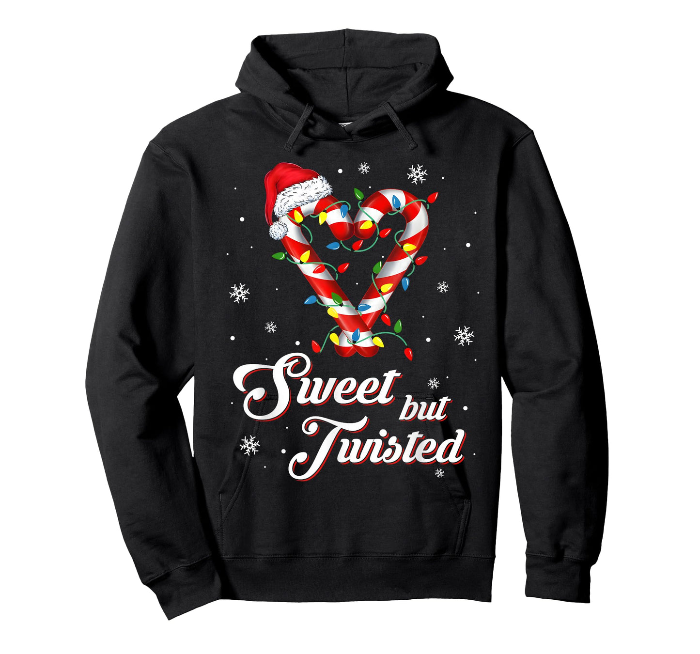 Sweet But Twisted Funny Christmas Candy Cane Xmas Holiday T-Shirt