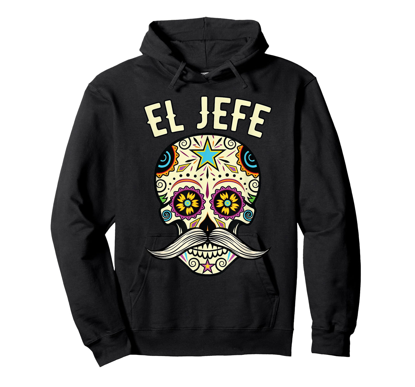 El Jefe Shirt Men Mexican Boss Sugar Skull Day Of The Dead T-Shirt