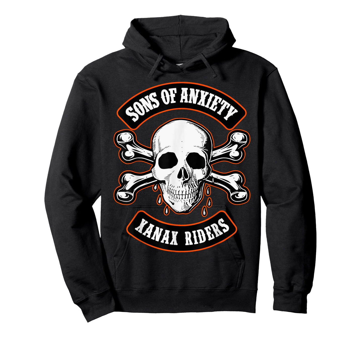 Sons Of Anxiety Xanax Riders Funny Skull T-Shirt