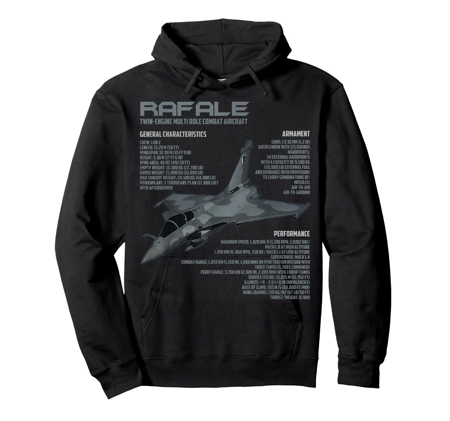 Rafale Fighter Jet French Military Aircraft Patriot T-Shirt