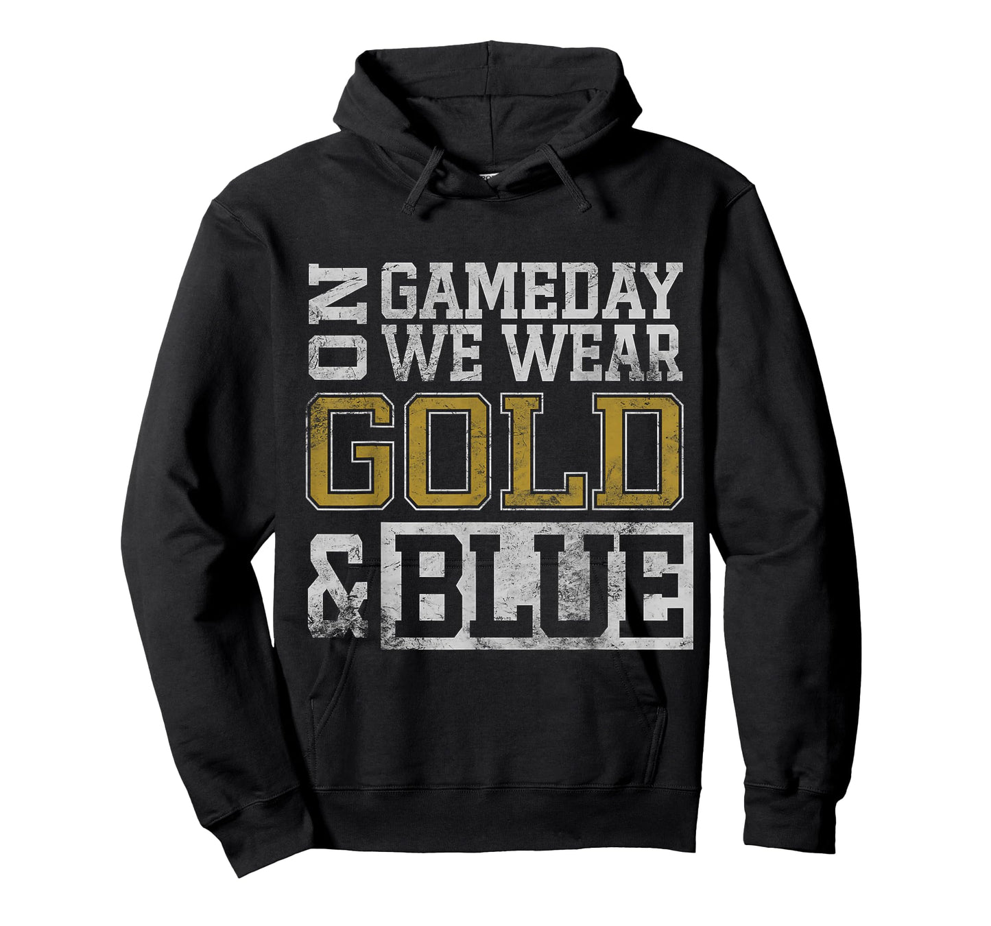 Blue Gold Game Day Group School Tournament Team Cheerleaders T-Shirt