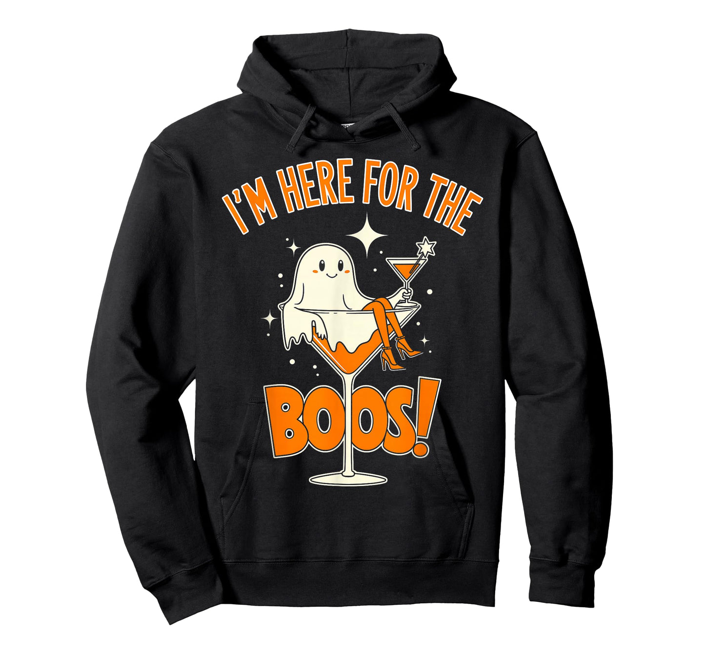 I'm Just Here for The Boos Funny Ghost Halloween Women Girls T-Shirt