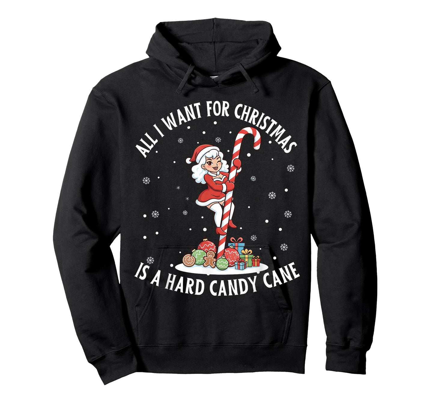 All I Want Christmas Adult Humor Inappropriate Christmas PJ T-Shirt