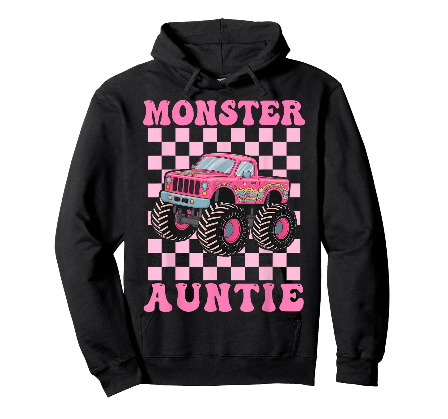 Monster Truck Auntie Family Matching Monster Truck Lovers T-Shirt