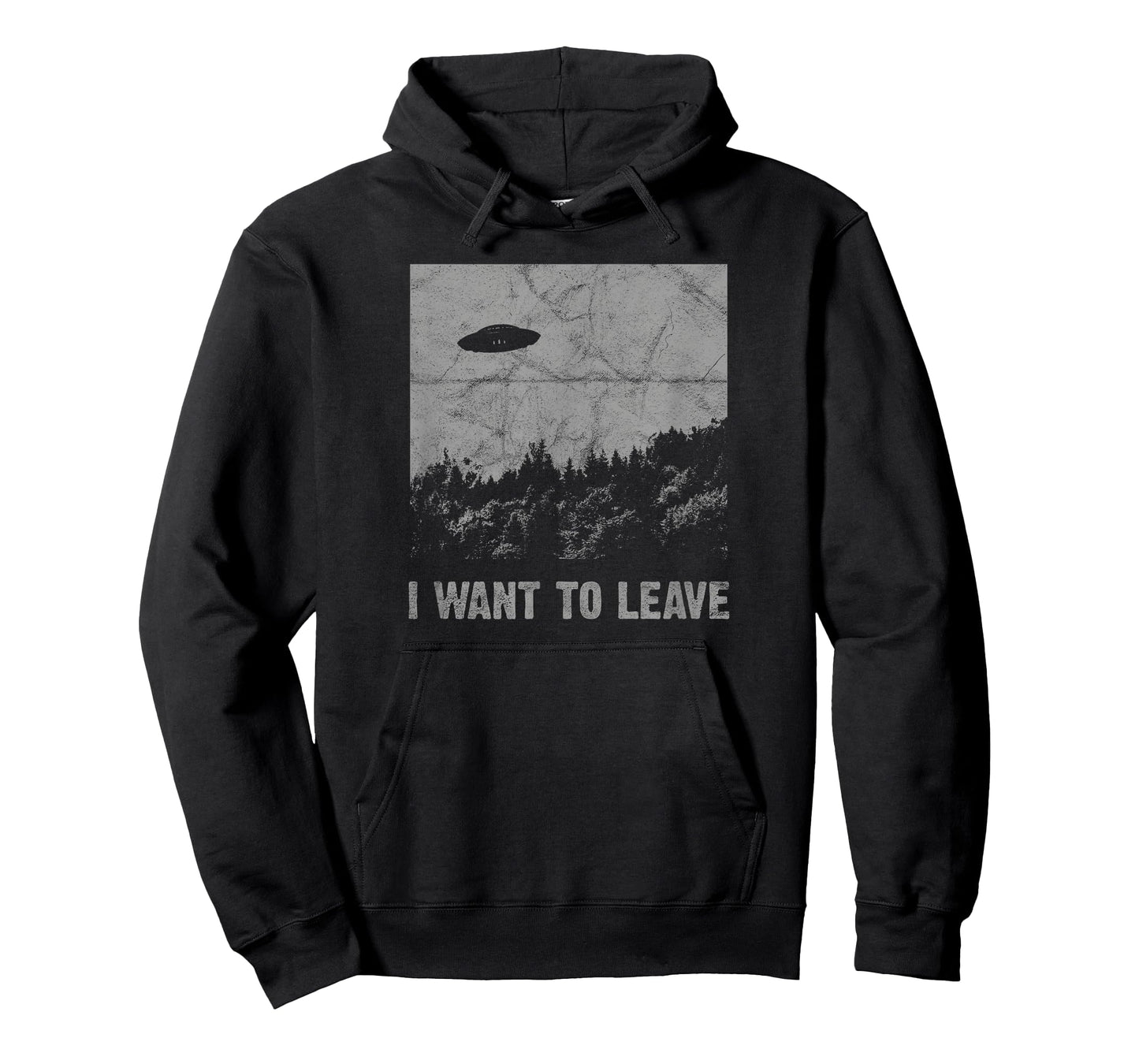 I Want to Leave UFO Roswell Alien Flying Saucer Conspiracy T-Shirt