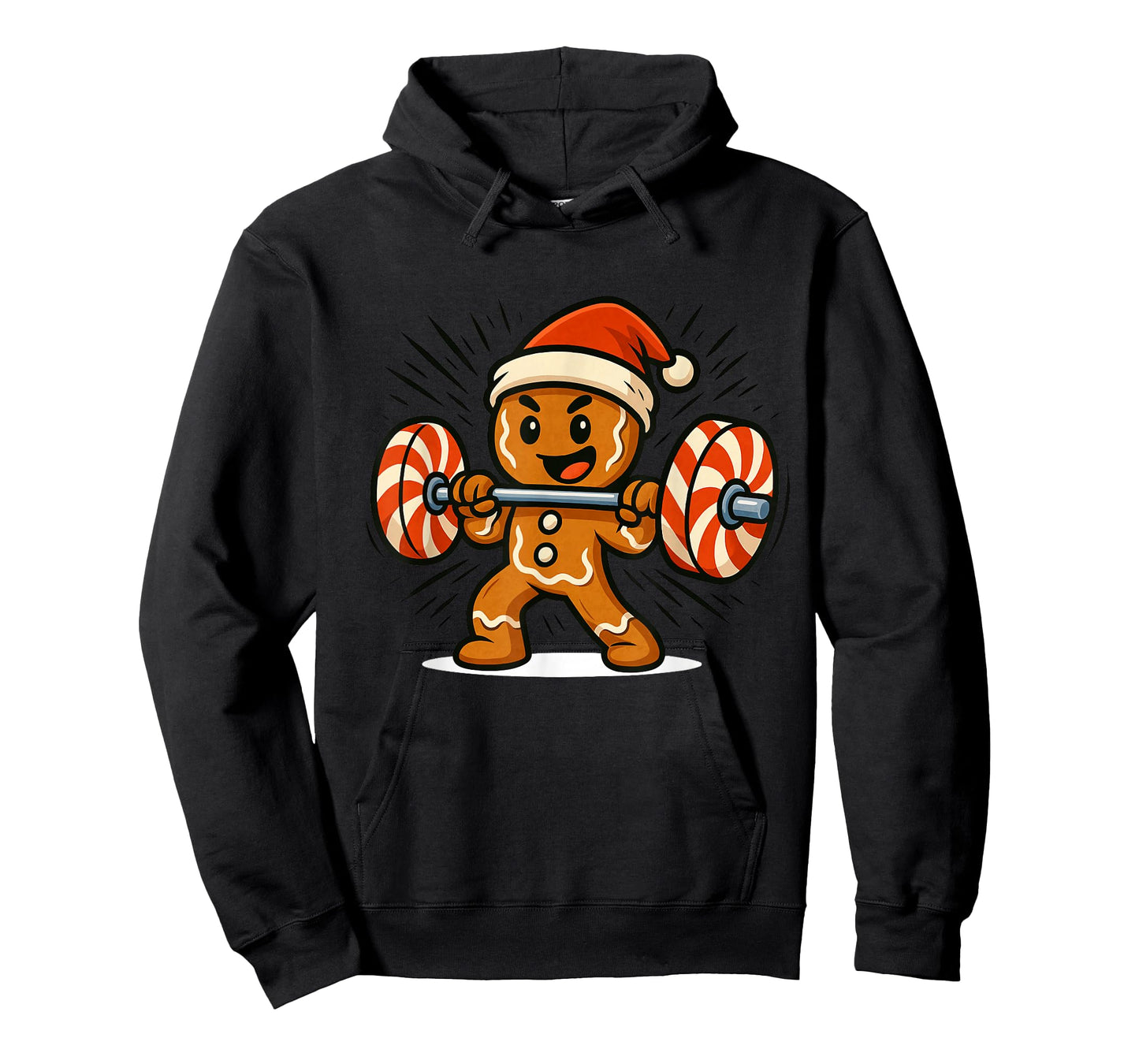 Gingerbread Man Christmas Workout T-Shirt