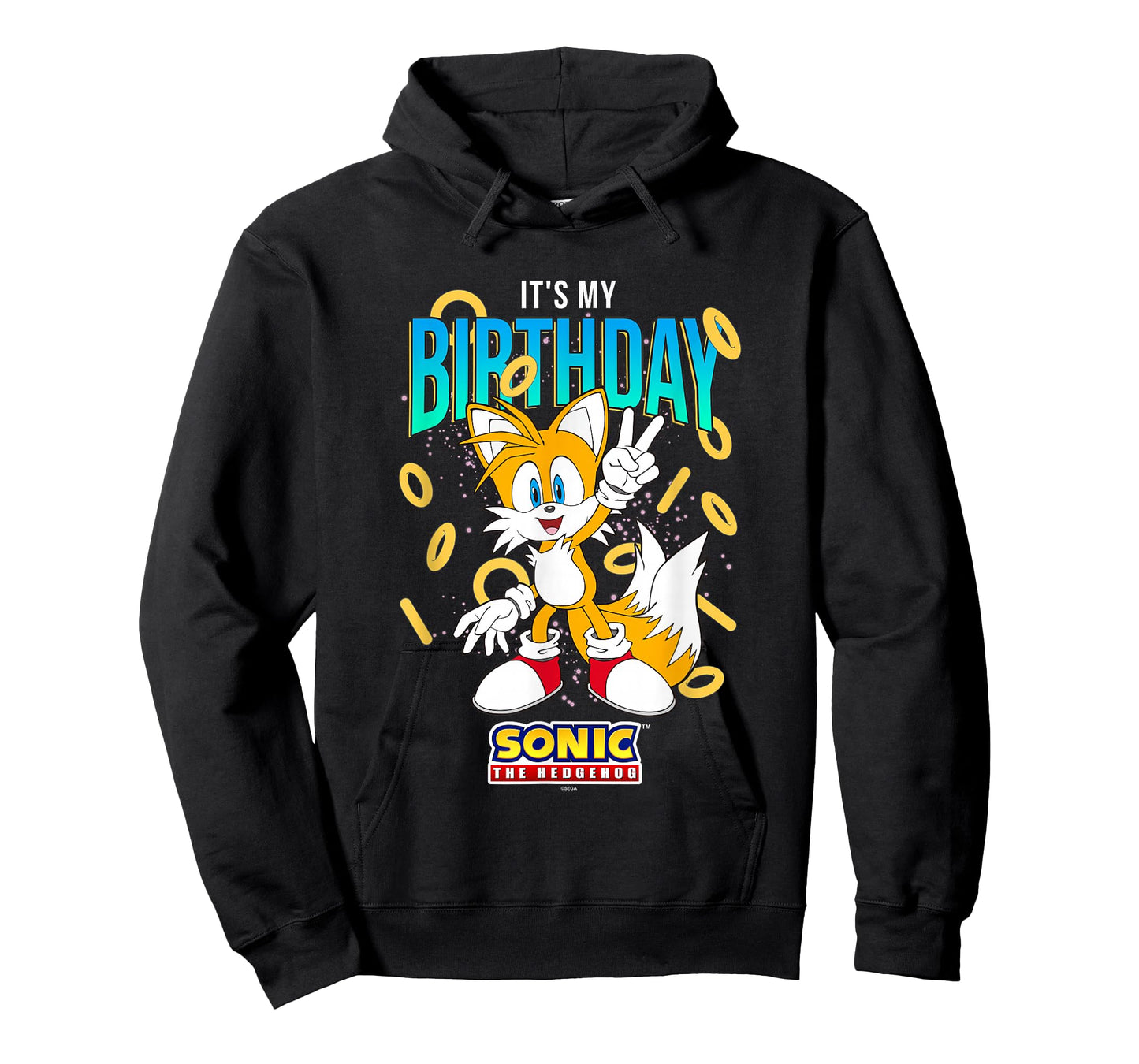 Sonic The Hedgehog Birthday It's My Birthday Tails Rings T-Shirt
