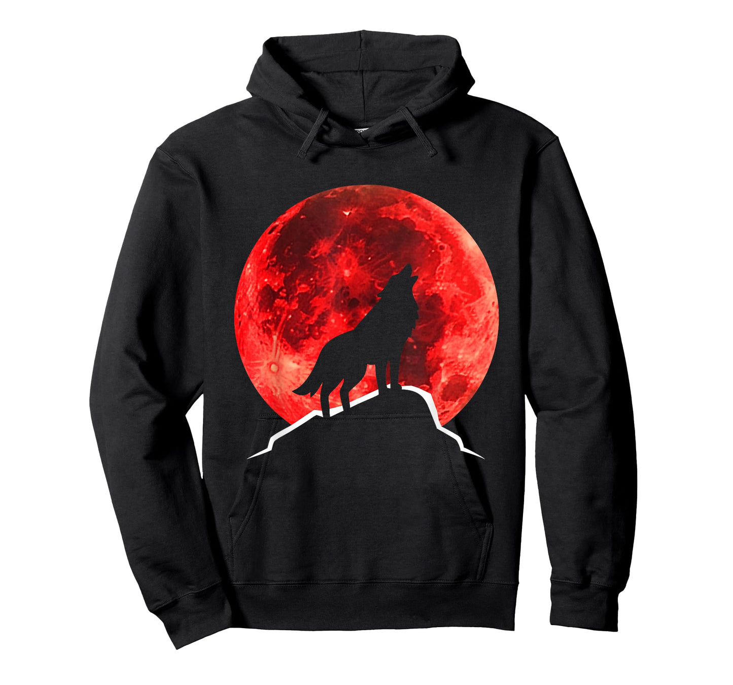 Wolf Blood Moon Lunar Eclipse for Astronomy Fans & Halloween T-Shirt