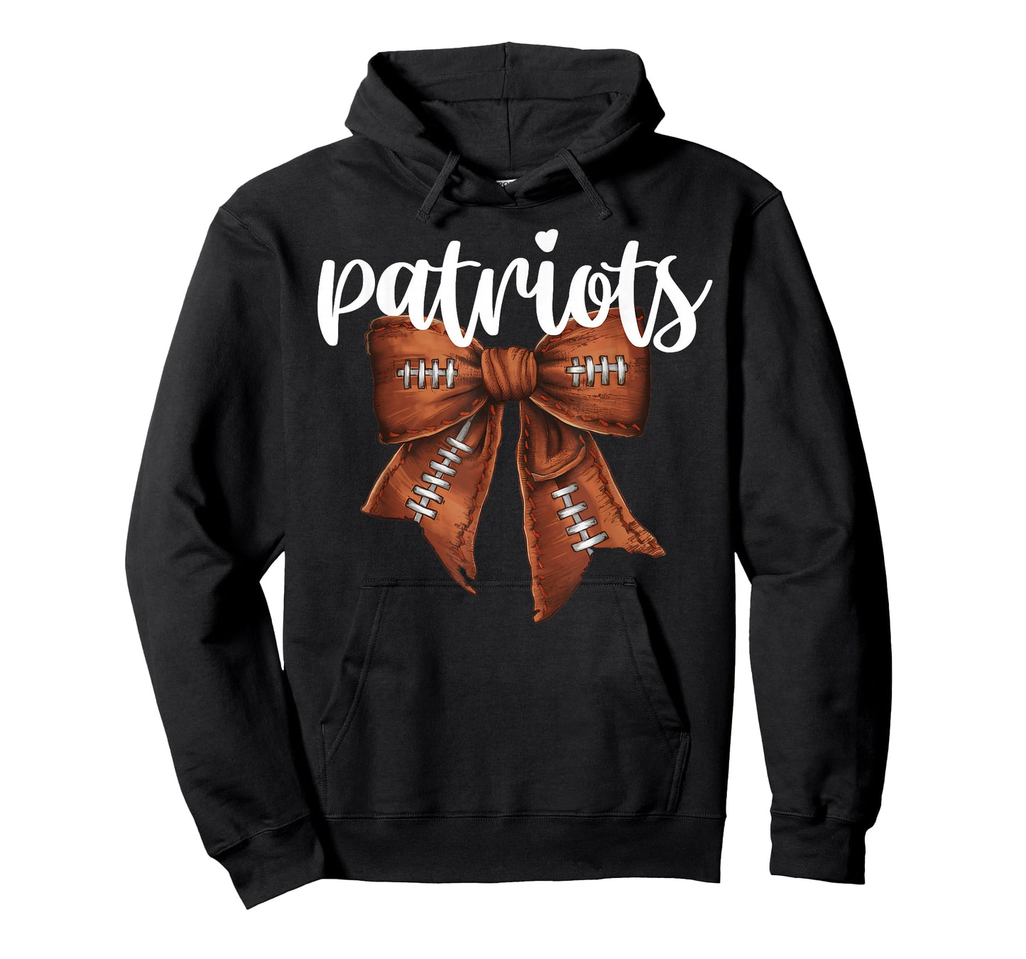Patriots Football Bow School Spirit Team Mascot Game Night T-Shirt