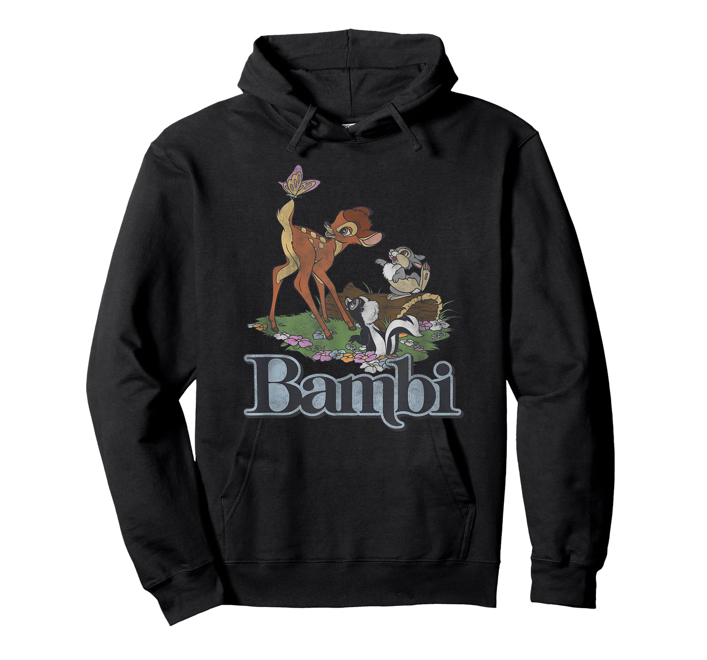 Disney Bambi Vintage Group Floral Poster T-Shirt