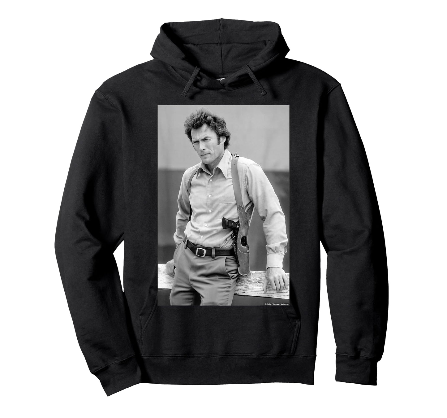 Clint Eastwood As Dirty Harry Magnum Force by Julian Wasser T-Shirt