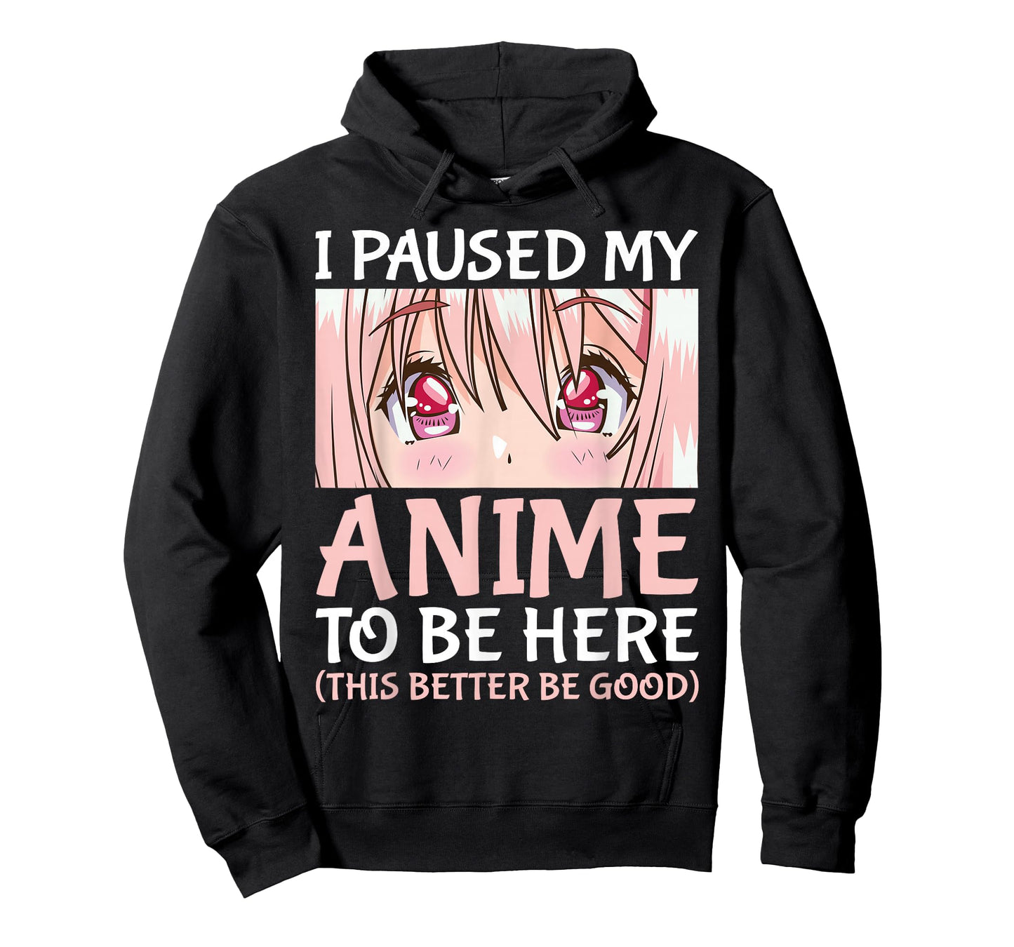 I Paused My Anime to Be Here Otaku Anime Merch Gift T-Shirt Small