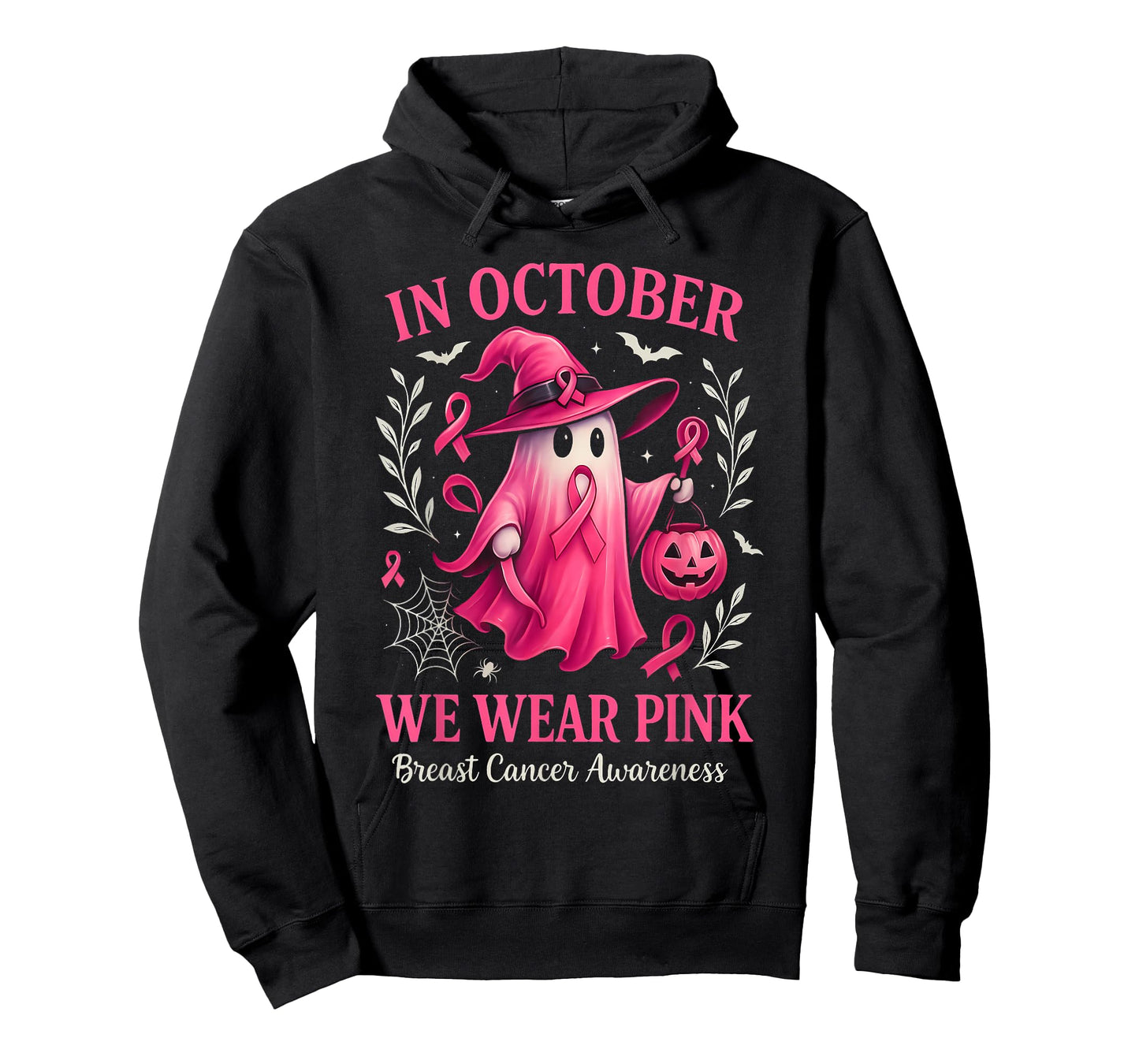 Breast Cancer Women Halloween in October We Wear Pink Gifts T-Shirt