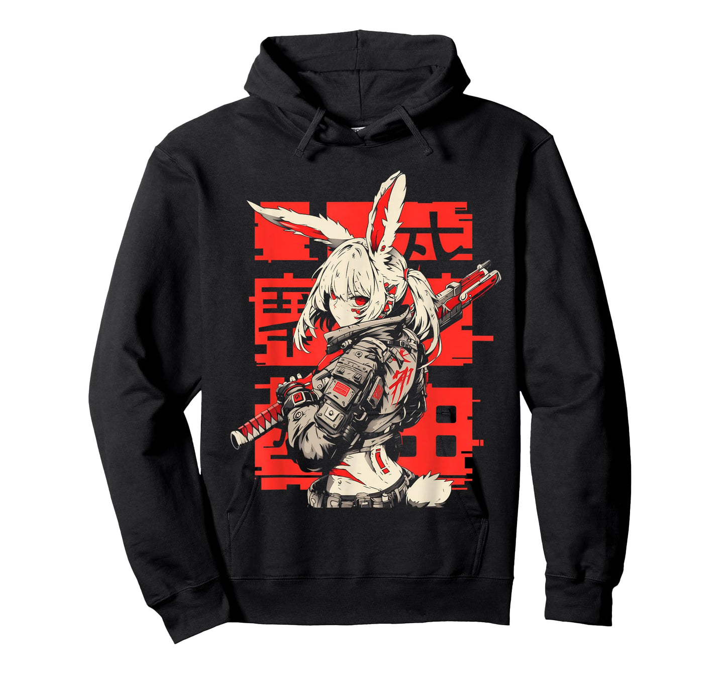 Anime Manga Cyberpunk Aesthetic Techwear Harajuku Bunny Girl T-Shirt