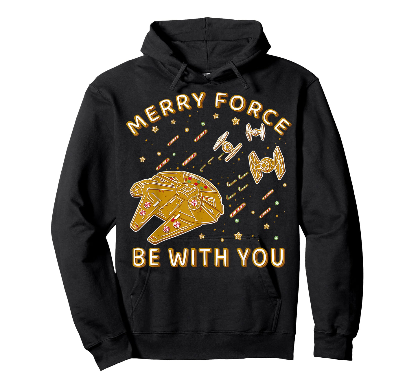 Star Wars Christmas Merry Force Be With You Cookies T-Shirt