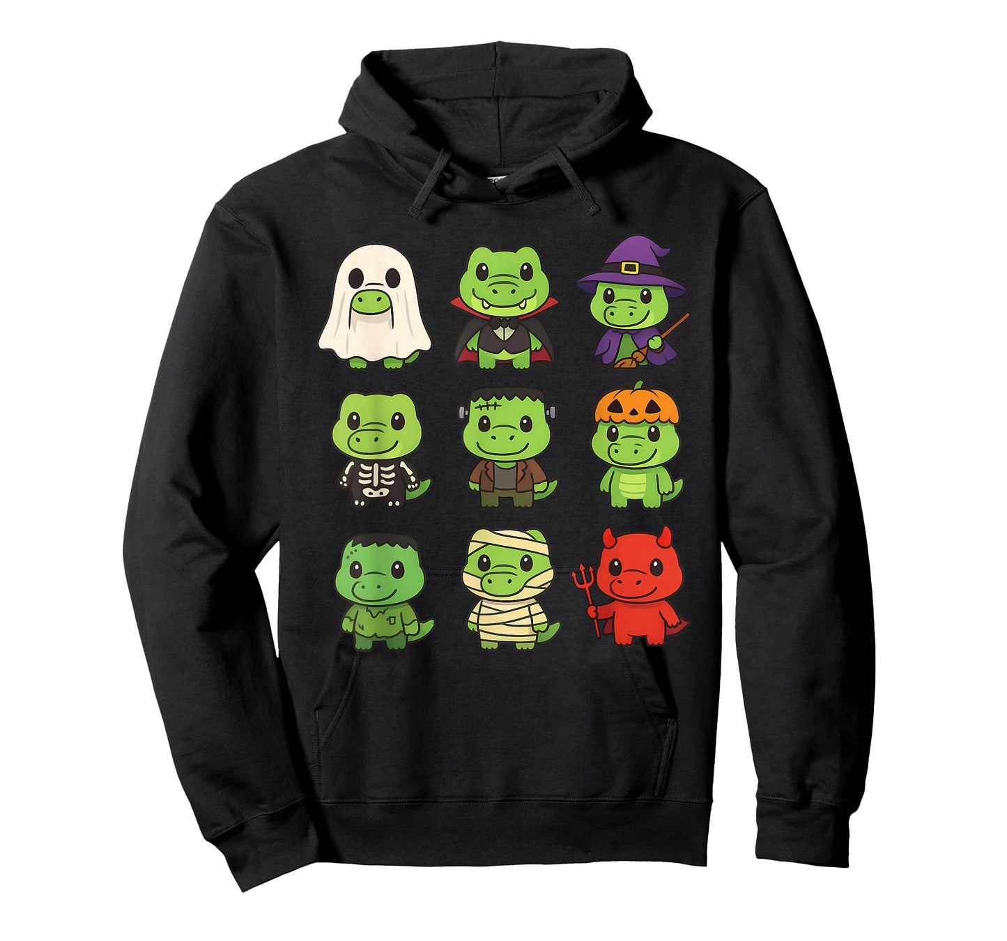 Funny Crocodile Ghost Costume Spooky Alligator Halloween T-Shirt