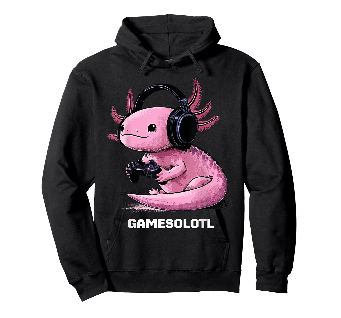 Gamer Axolotl Shirt Kids Gamesolotl Fish Gaming Video Gamer T-Shirt
